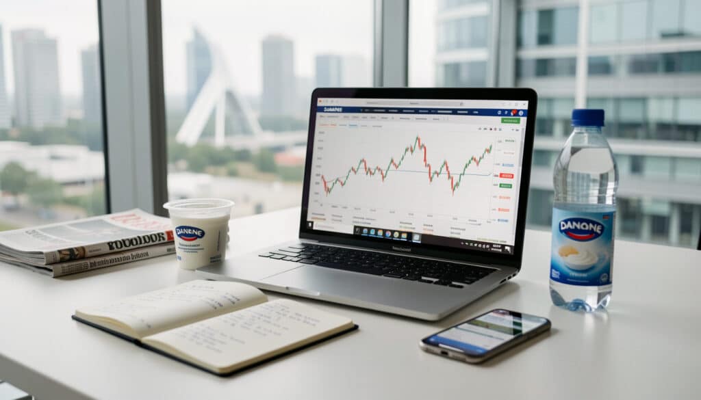 Danone au CAC 40 : cours, analyse et perspectives