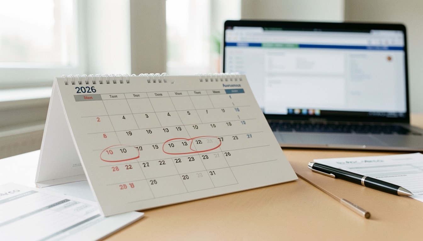 Dates de versement Agirc-Arrco : le calendrier 2026
