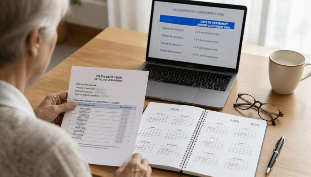 Dates de versement de la retraite en 2026 selon la caisse